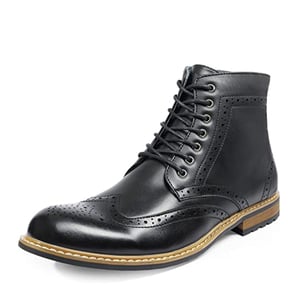 DREAM PAIRS Men s Side Zipper Wingtip Boots