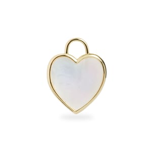 Mother of Pearl Heart Charm