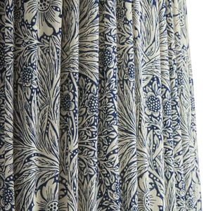 40cm straight empire shade in indigo Marigold linen by Morris & Co.