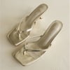 The Stella Kitten Heels Gold PU
