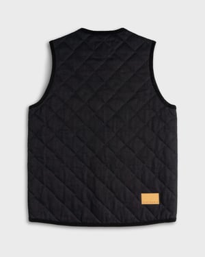 Hiut x Lavenham Men's Black Denim Gilet - L