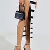 AKIRA Nehara Black And Stiletto Sandal | White | Size 7
