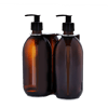 Chrome Double Wall Mounted Soap Dispenser