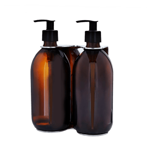 Chrome Double Wall Mounted Soap Dispenser
