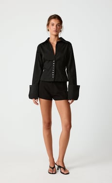 Frances Shirt (Black) - US 2