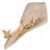 Mariposas Handwoven Iraca Napkin Ring - Natural