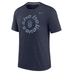 Men's Nike USWNT SheBelieves Circle Tri-Blend Navy Tee / 2X