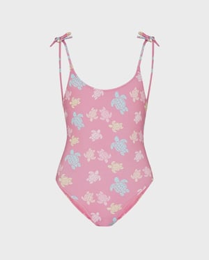 Vilebrequin - Girls One-piece Swimsuit Tortues Multicolores - Swimwear - Guili - Pink - Size 14