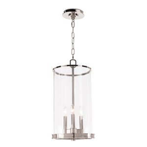 Adria Polished Nickel Steel Pendant
