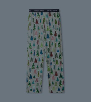 Men's Christmas Trees Stretch Cotton Pajama Pants