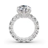 Jeulia Round Cut Eternity Sterling Silver Ring