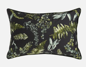 QE Home Kuranda Pillow Sham, Botanical, Green, Queen