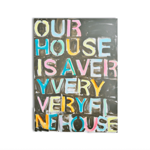 Our House Original Painting by Kerri Rosenthal