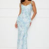 Botanic Ballet Maxi Dress Blue