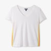 V-Neck Knit Tee - White