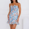 Layla Loves Strapless Mini Dress Blue