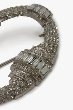 Victoria Beckham Crystal Brooch - ONE SIZE - Womens