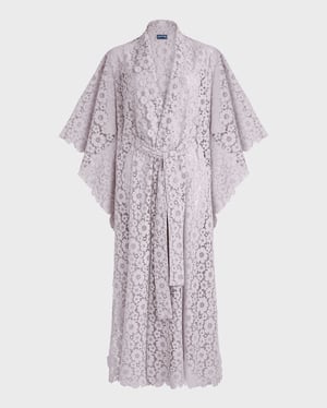 Vilebrequin - Women Guipure Kimono Flowers Lace - Kimono - Kiyomi - Pink - Size OSFA