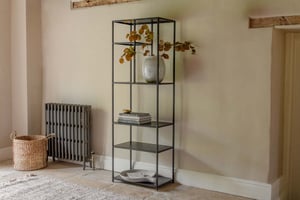 nkuku Tanvi Display Shelf | Storage Furniture | Small | Black