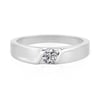 Jeulia Bypass Round Cut Wedding Ring for Men Sterling Silver