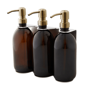 Chrome Triple Wall Mounted Soap Dispenser