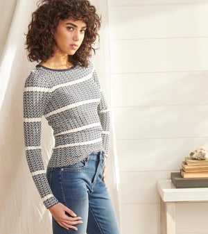 Zig Zag Sweater - Maritime