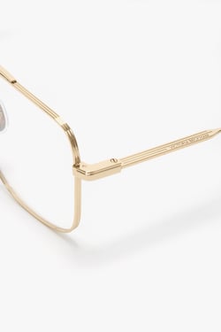 Victoria Beckham Fine Double Bridge Optical In Gold - ONE SIZE - Womens