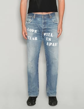 Love Will Tear Us Apart' Jeans in Light Blue