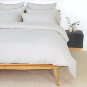 Parker Flax Linen Queen Duvet Set