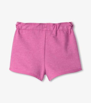 Girls Purple Paper Bag Shorts