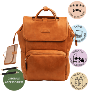 La Madison 3-Zone Bag 2.0 - Classic $129 / la-brown