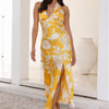 Luxe Launch Halter Maxi Dress Orange