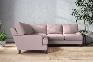 nkuku Marri Large Corner Sofa | Make To Order | Recycled Cotton Lavender | No Colour