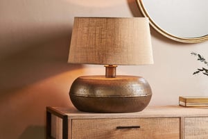 nkuku Lumbu Lamp | Lamps | Large | Antique Brass
