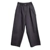 Kappy Two Tuck Wide Kation Pants Dark Gray