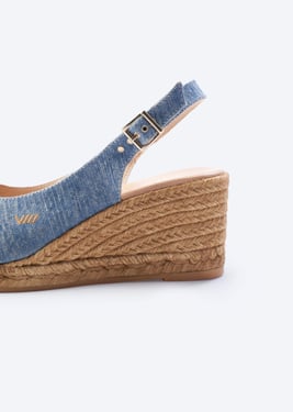 Gavina Premium Fabrics Espadrille Sandal Wedges