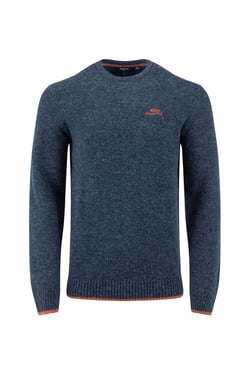 Weird Fish Gorleston Crew Neck Jumper Navy Size L