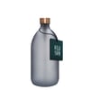 Frosted Grey Bottle and Metal Cap
