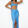Ready For Goss Midi Skirt Blue