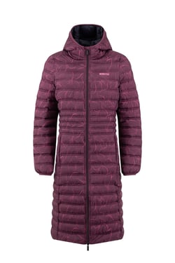 Weird Fish Iryssa Lightweight Padded Mid-Line Hooded Jacket Raisin Size 8