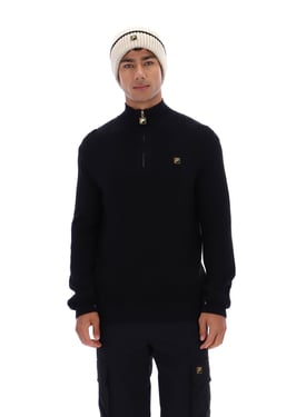 Stevie 1/4 Zip Funnel Neck Textured Knit - 4XL