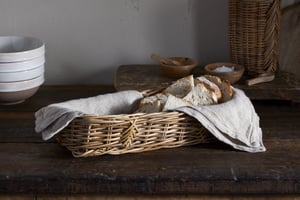 nkuku Bersama Rattan Bread Basket | Serveware | One Size | Natural