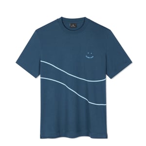 Paul Smith S/S Tshirt PS Happy Wave Inky Blue