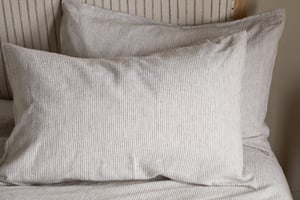 nkuku Borba Hemp & Cotton Housewife Pillowcases Set Of 2 | Textiles | Espresso