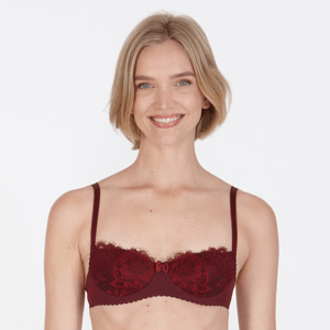 Little Women Burgundy Beauty Non Wired Fixed Padded Balconette Bra