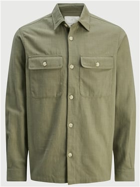 Jack & Jones Raymond Spring Solid Overshirt - Tea Leaf - S