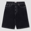 Wide 5 Short (Washed Black Denim) - 31