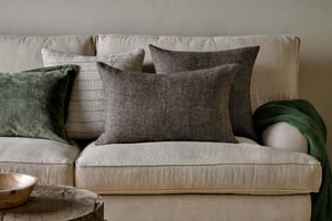 nkuku Dilli Wool Cushion Cover | Textiles | Sage Green | 50 x 50 cm