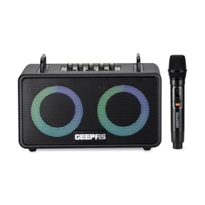 Portable Bluetooth Speaker With Wireless Microphone Karaoke Machine