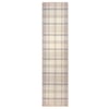 Isla Plaid Neutral Eco-Washable Runner - 75x300cm